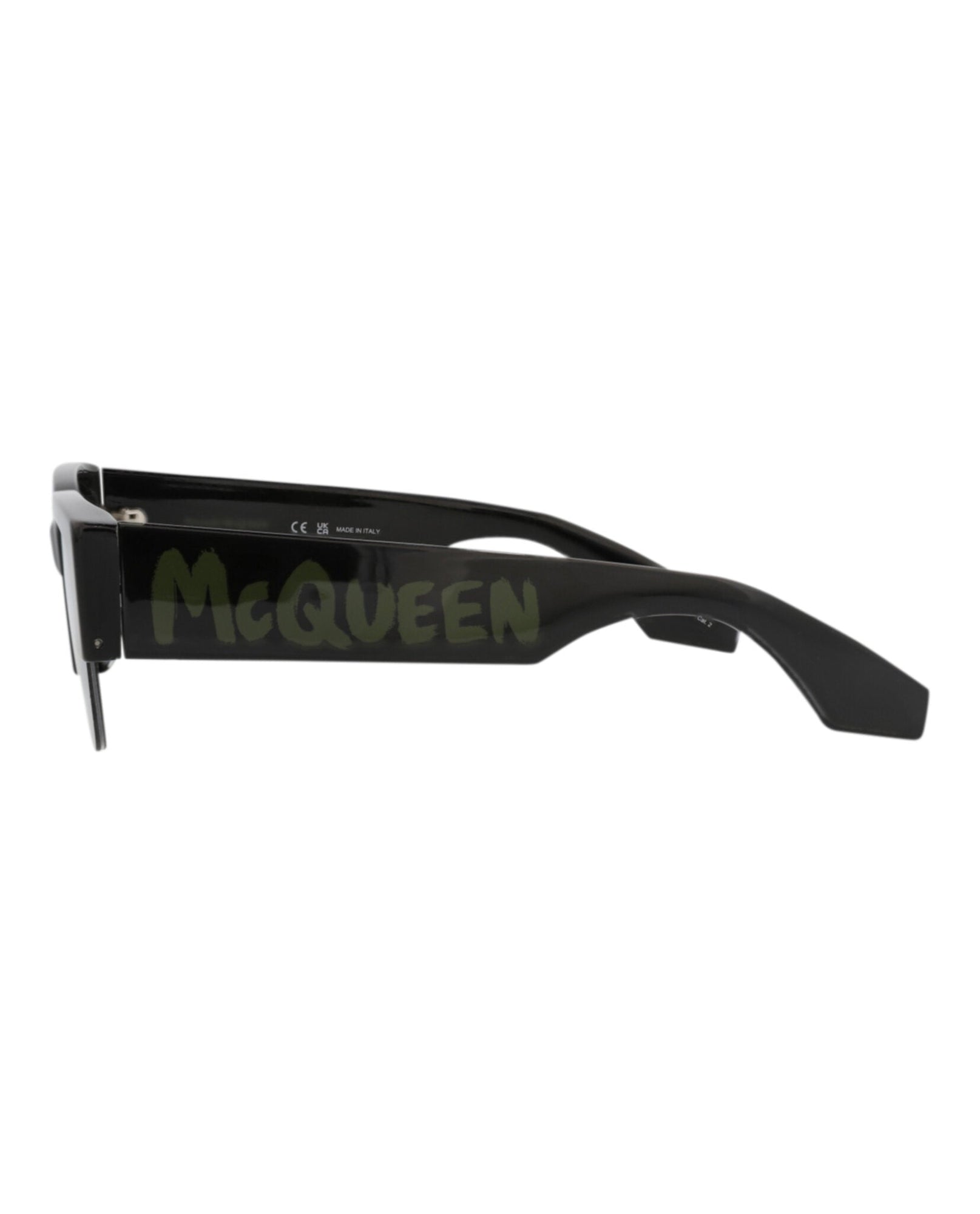Alexander McQueen | Unisex | Square Recycled Acetate Sunglasses | Black