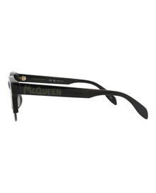 Alexander McQueen | Women | Square Recycled Acetate Sunglasses | Black