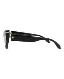 Alexander McQueen | Women | Cat Eye Recycled Acetate Sunglasses | Black