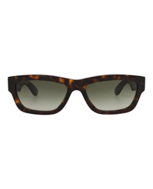 Alexander McQueen | Unisex | Square Recycled Acetate Sunglasses | Havana