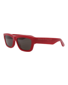 Alexander McQueen | Unisex | Square Recycled Acetate Sunglasses | Red