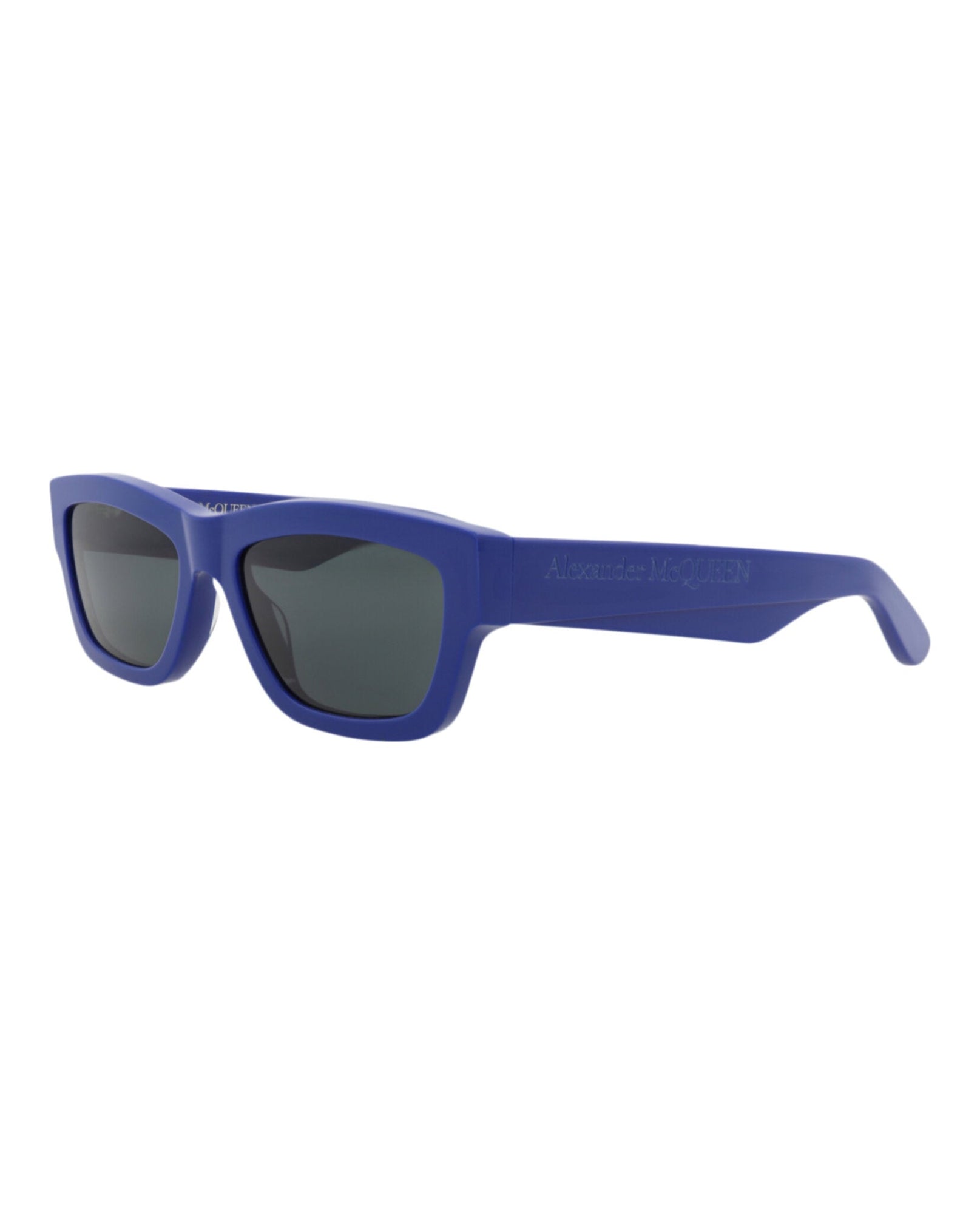 Alexander McQueen | Unisex | Square Recycled Acetate Sunglasses | Blue