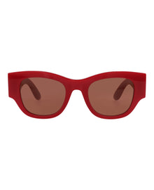 Alexander McQueen | Women | Square Recycled Acetate Sunglasses | Red