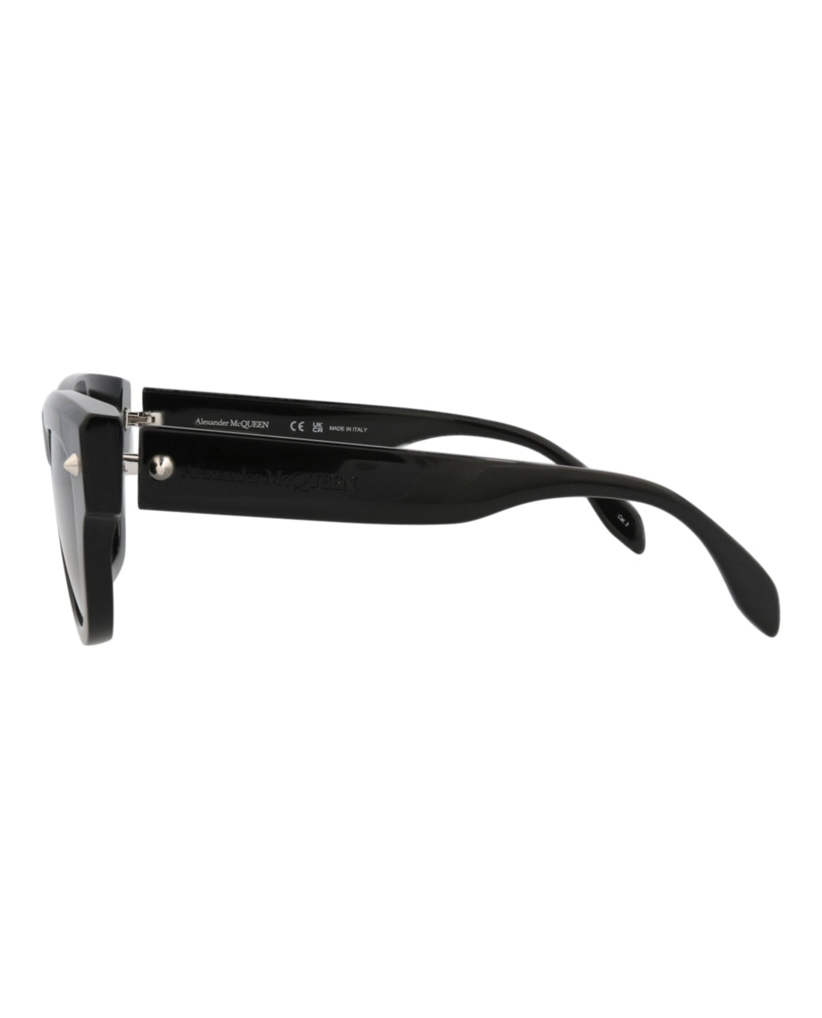 Alexander McQueen | Men | Square Recycled Acetate Sunglasses | Black