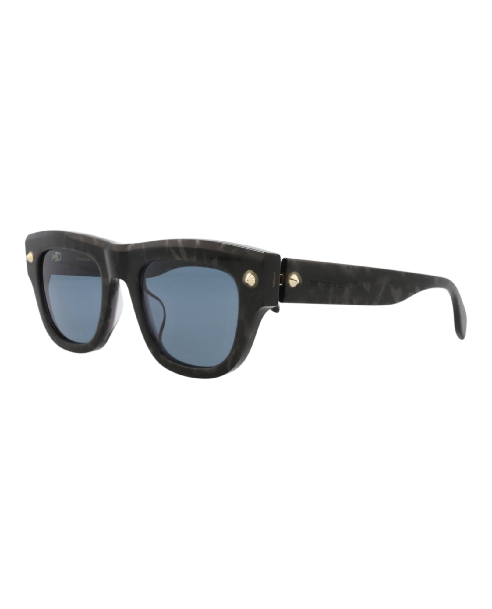 Alexander McQueen | Men | Square Recycled Acetate Sunglasses | Havana