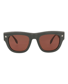 Alexander McQueen | Men | Square Recycled Acetate Sunglasses | Grey