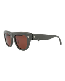 Alexander McQueen | Men | Square Recycled Acetate Sunglasses | Grey