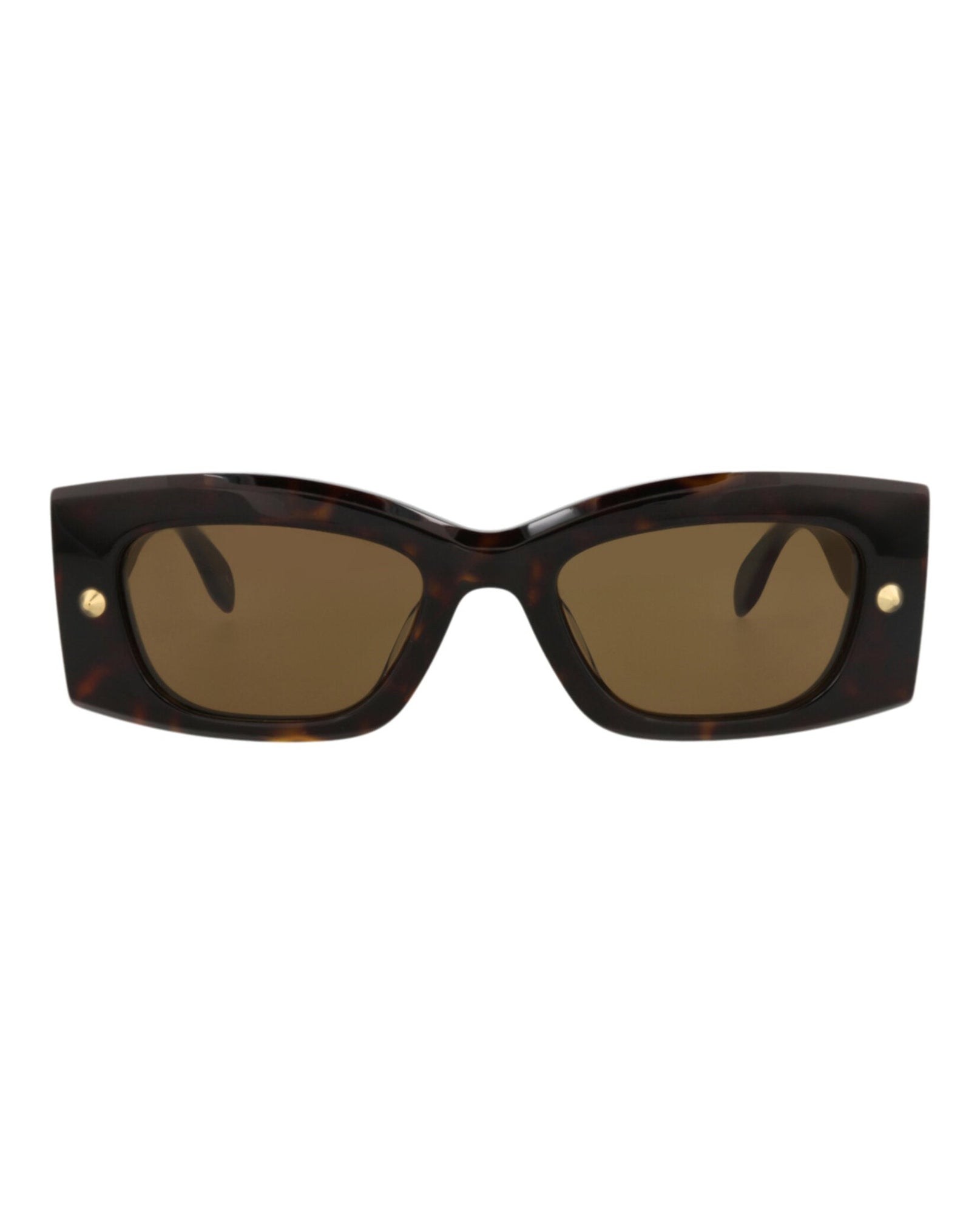 Alexander McQueen | Unisex | Square Recycled Acetate Sunglasses | Havana