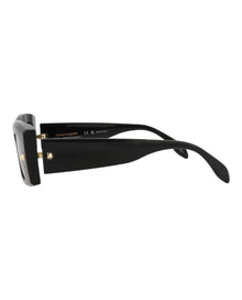 Alexander McQueen | Unisex | Square Recycled Acetate Sunglasses | Black