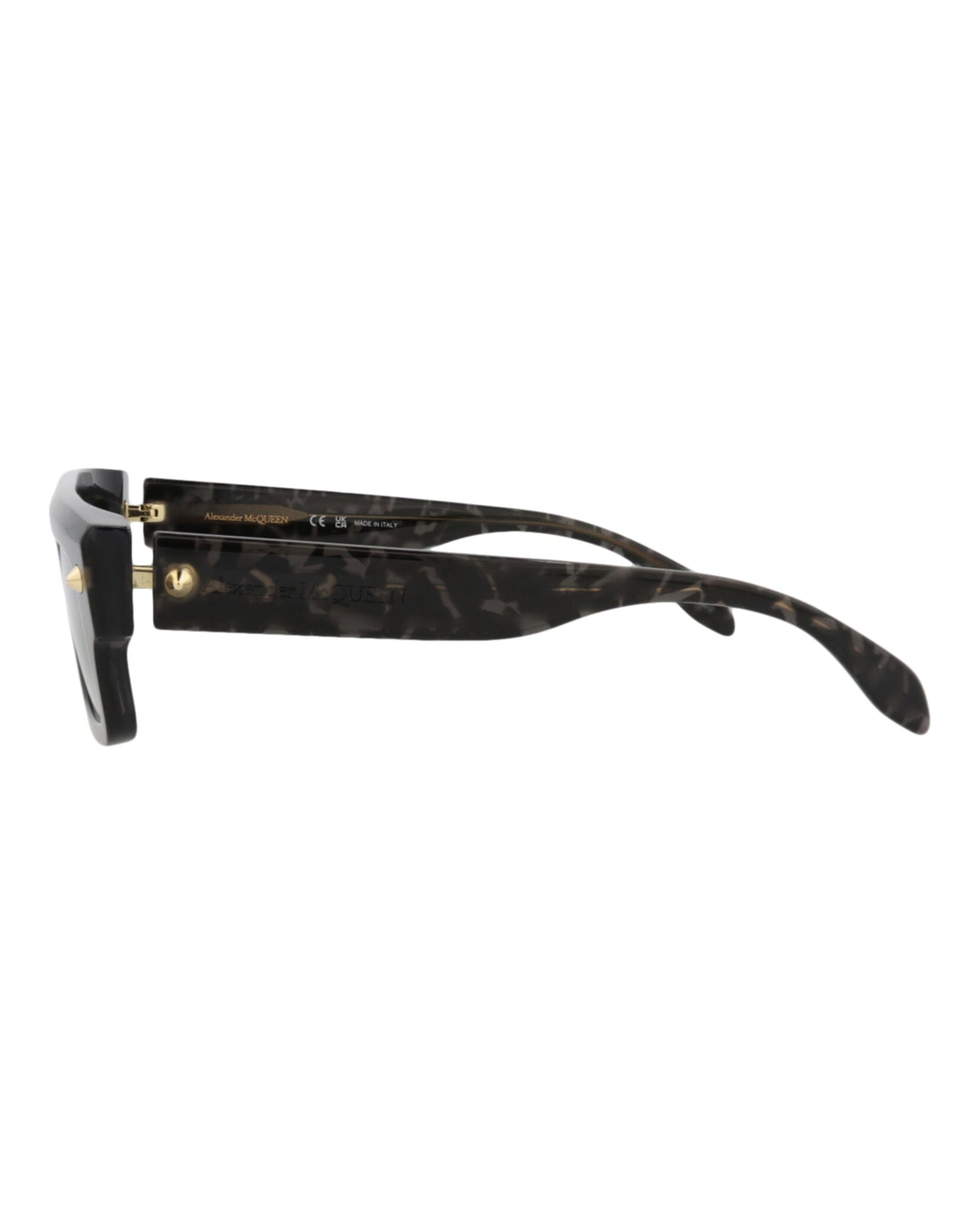 Alexander McQueen | Unisex | Square Recycled Acetate Sunglasses | Havana