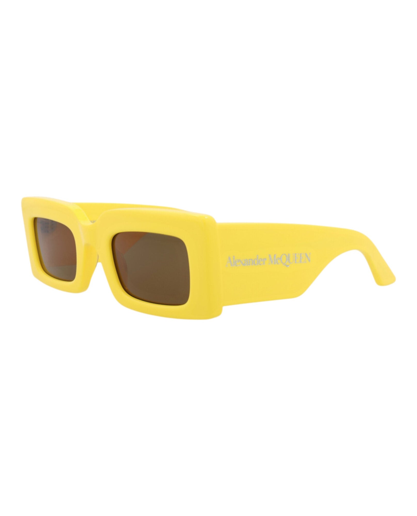 Alexander McQueen | Women | Square Recycled Acetate Sunglasses | Yellow