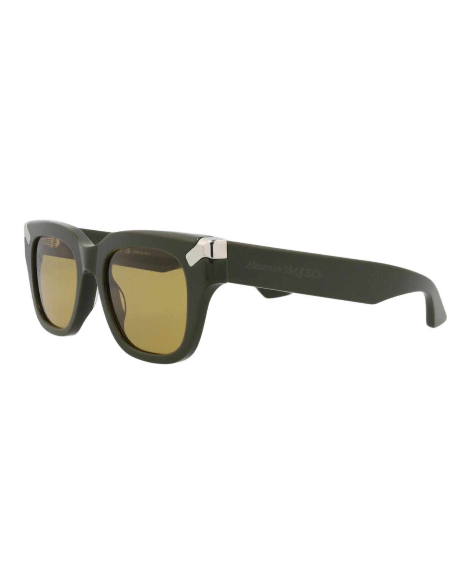 Alexander McQueen | Men | Square Recycled Acetate Sunglasses | Green
