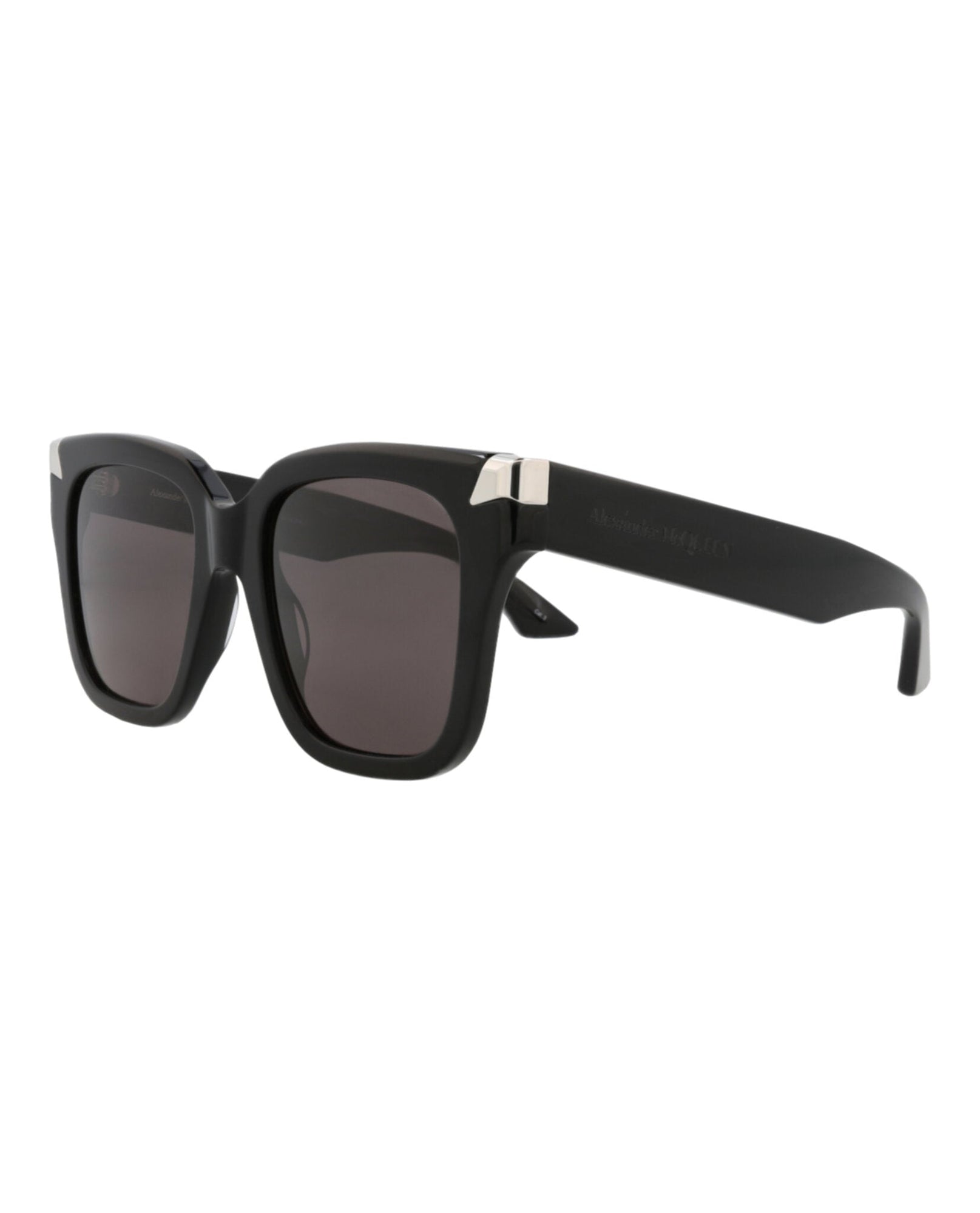 Alexander McQueen | Women | Square Recycled Acetate Sunglasses | Black