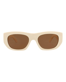 Alexander McQueen | Unisex | Square Recycled Acetate Sunglasses | Ivory