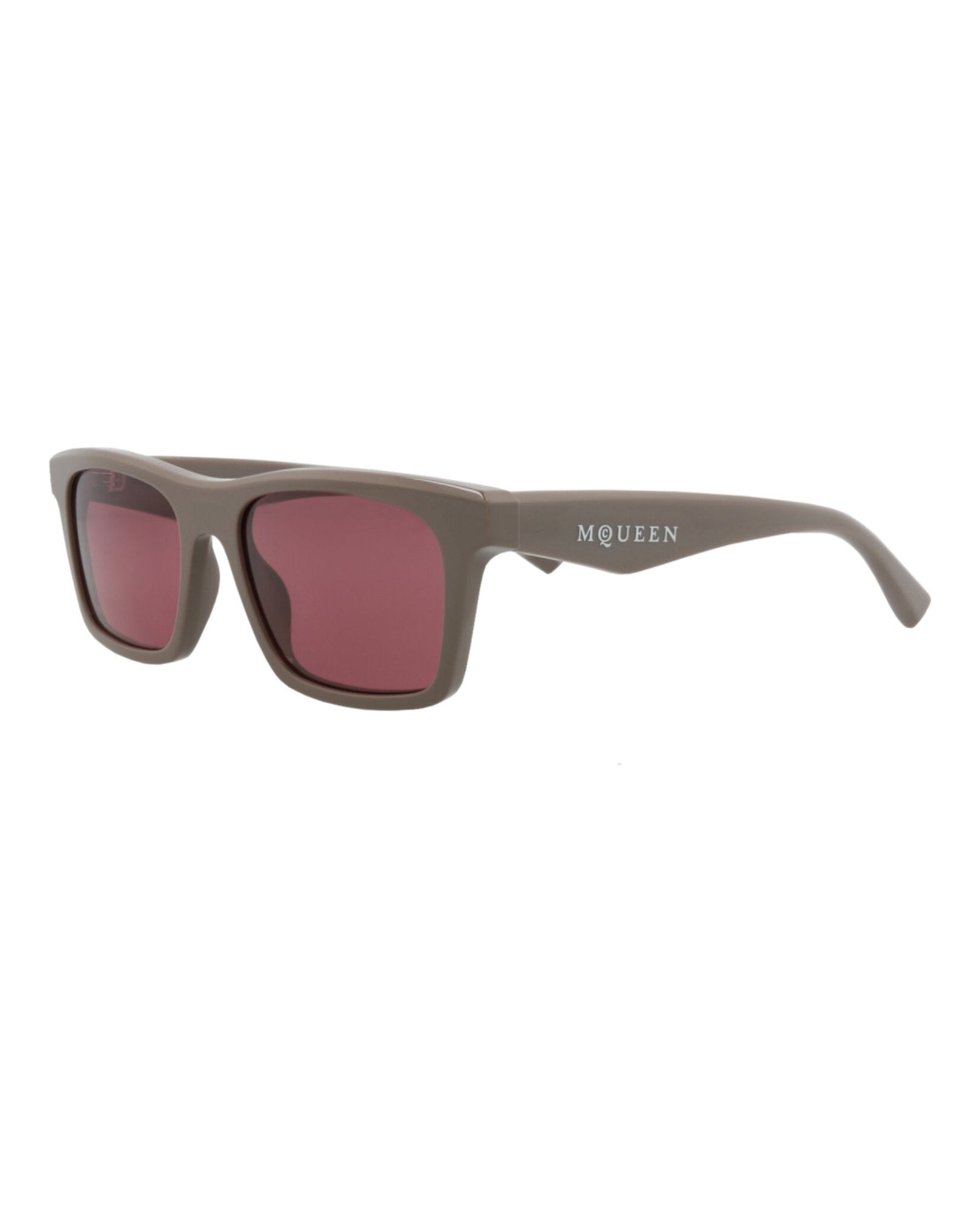Alexander McQueen | Men | Square Recycled Acetate Sunglasses | Brown
