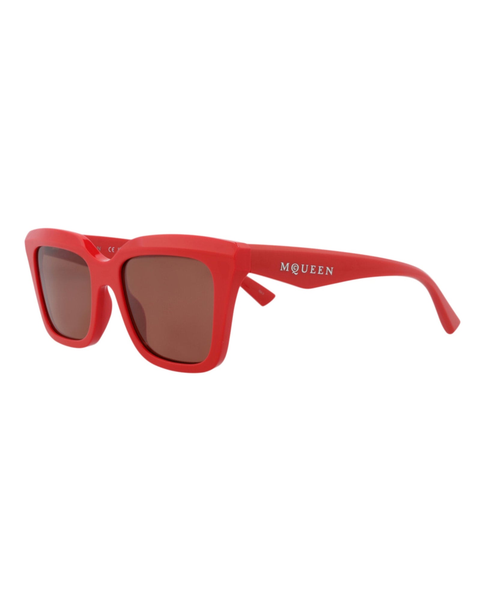 Alexander McQueen | Women | Square Recycled Acetate Sunglasses | Red