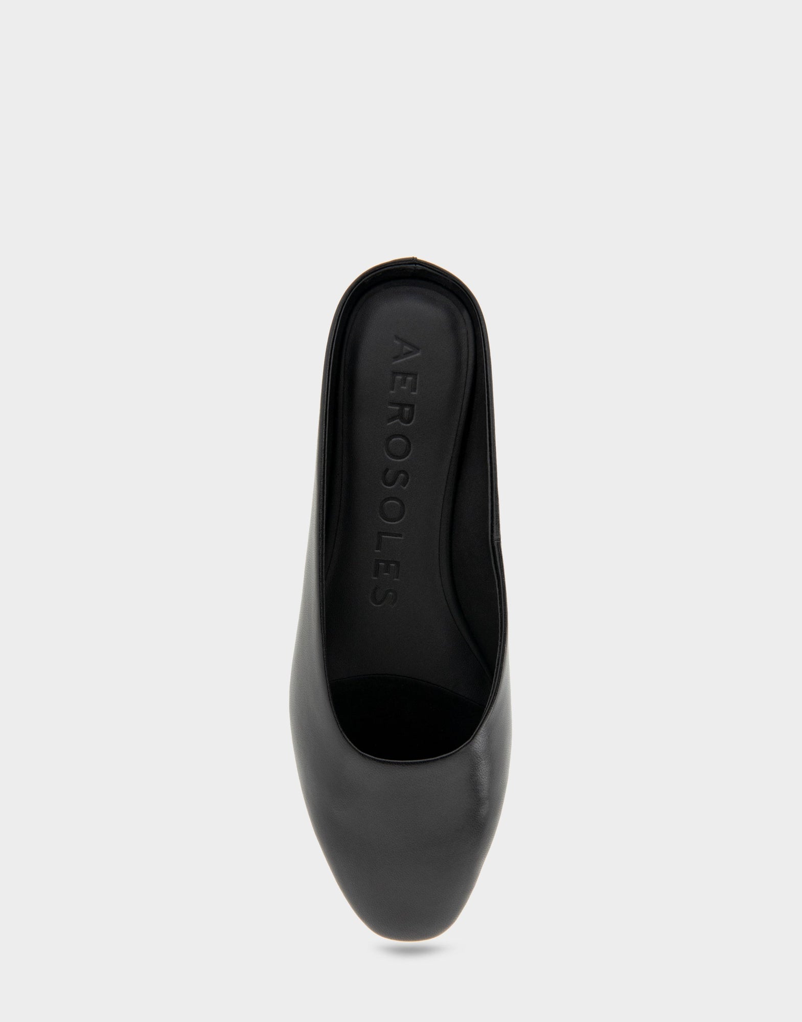 Amara Slides | Black Shiny Leather