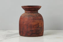 Vintage Wood Jug Vase | Natural | Large