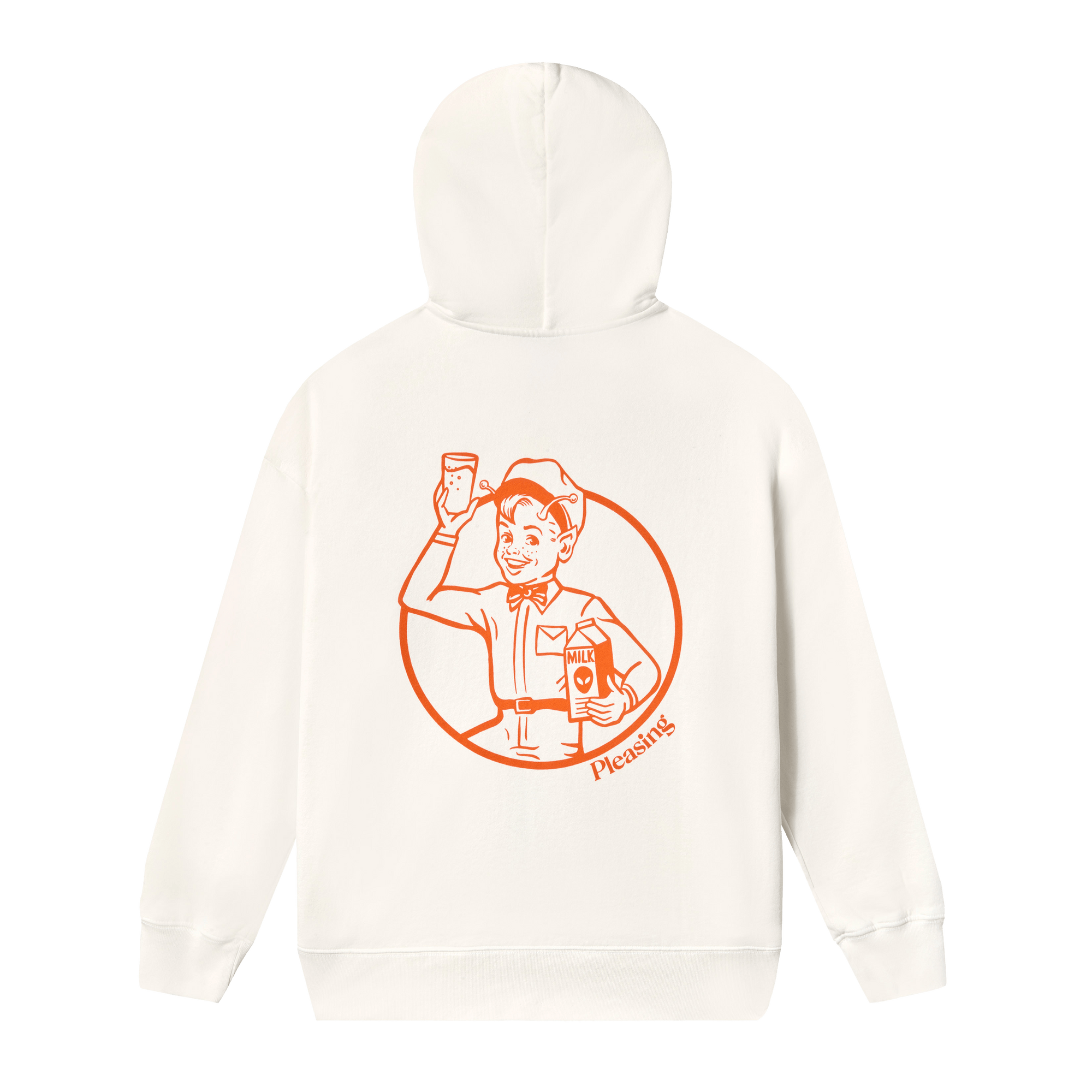 The AstroMilk Man Zip-Up Hoodie | White