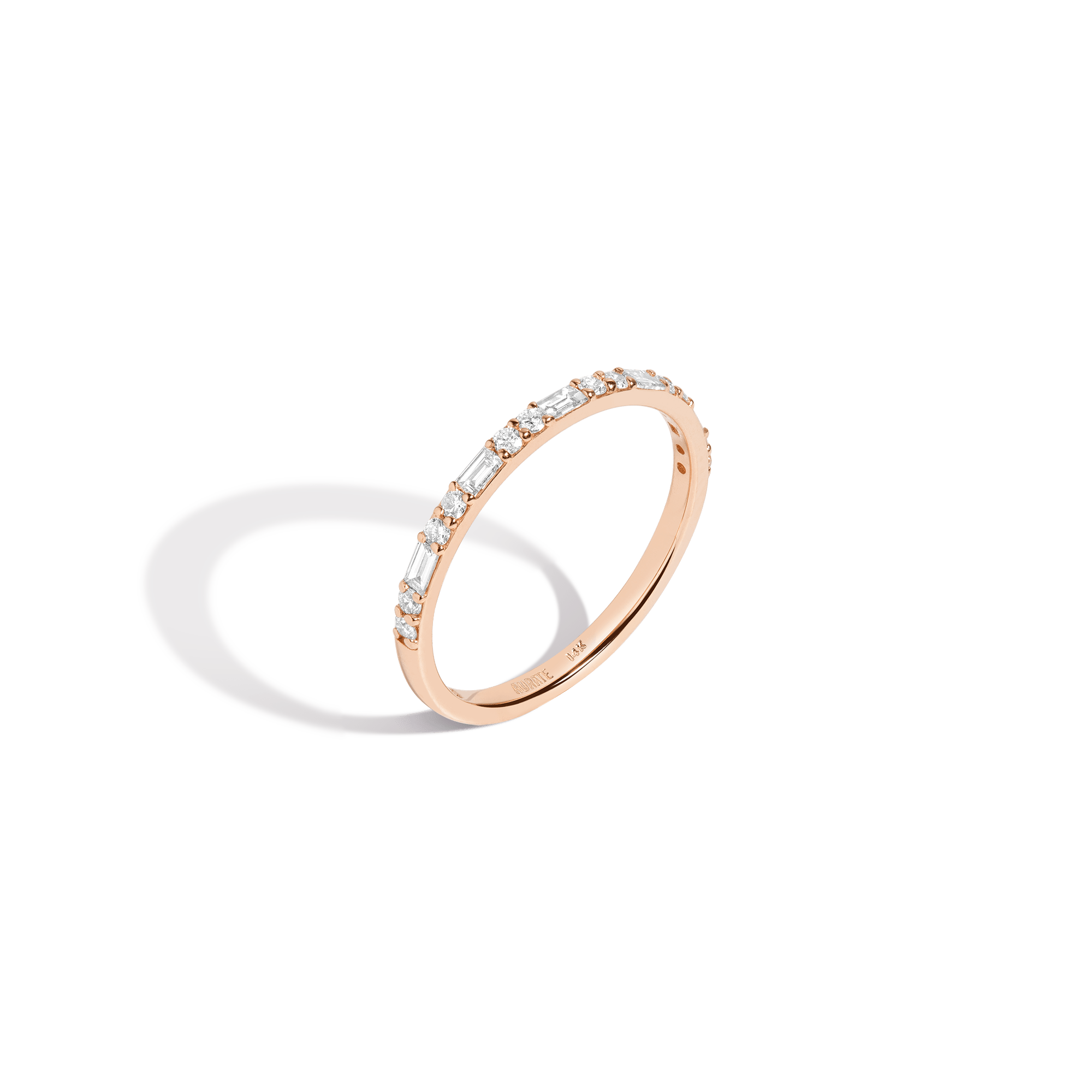 Mixed Cut Diamond Ring 14K 18K Rose Gold First