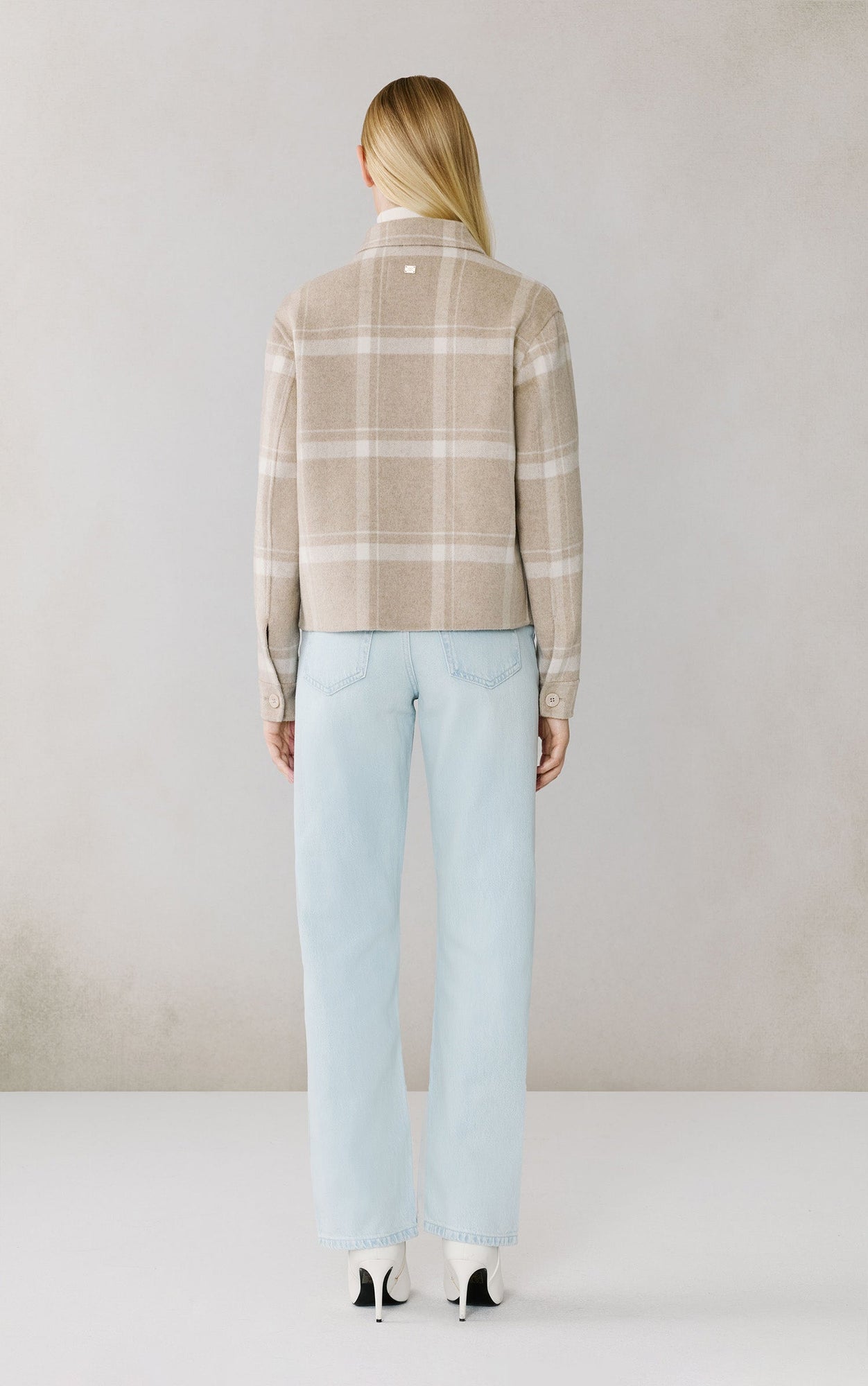Audriana Double Face Wool Coat | Teak-Powder