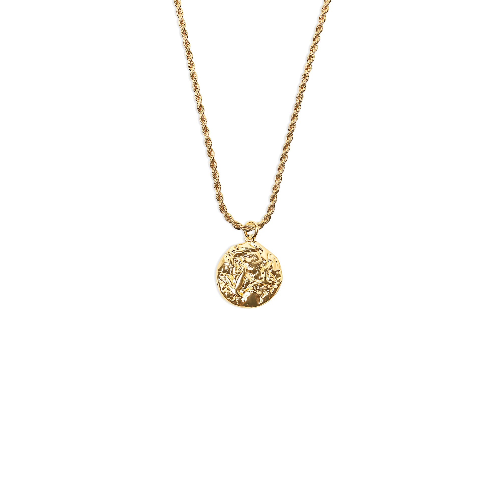 The Textured Bird Pendant Necklace (Emily Didonato X Argento Vivo) | 18K Yellow Gold-Plated