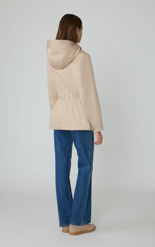 Avalynn Strech Cotton Utility Jacket | Almond