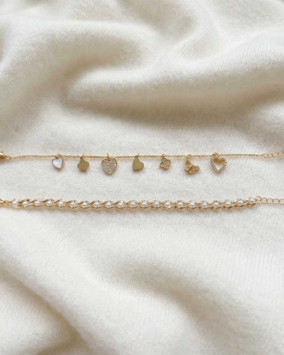 The Amor Bracelet Set | 18K Gold Plated Brass