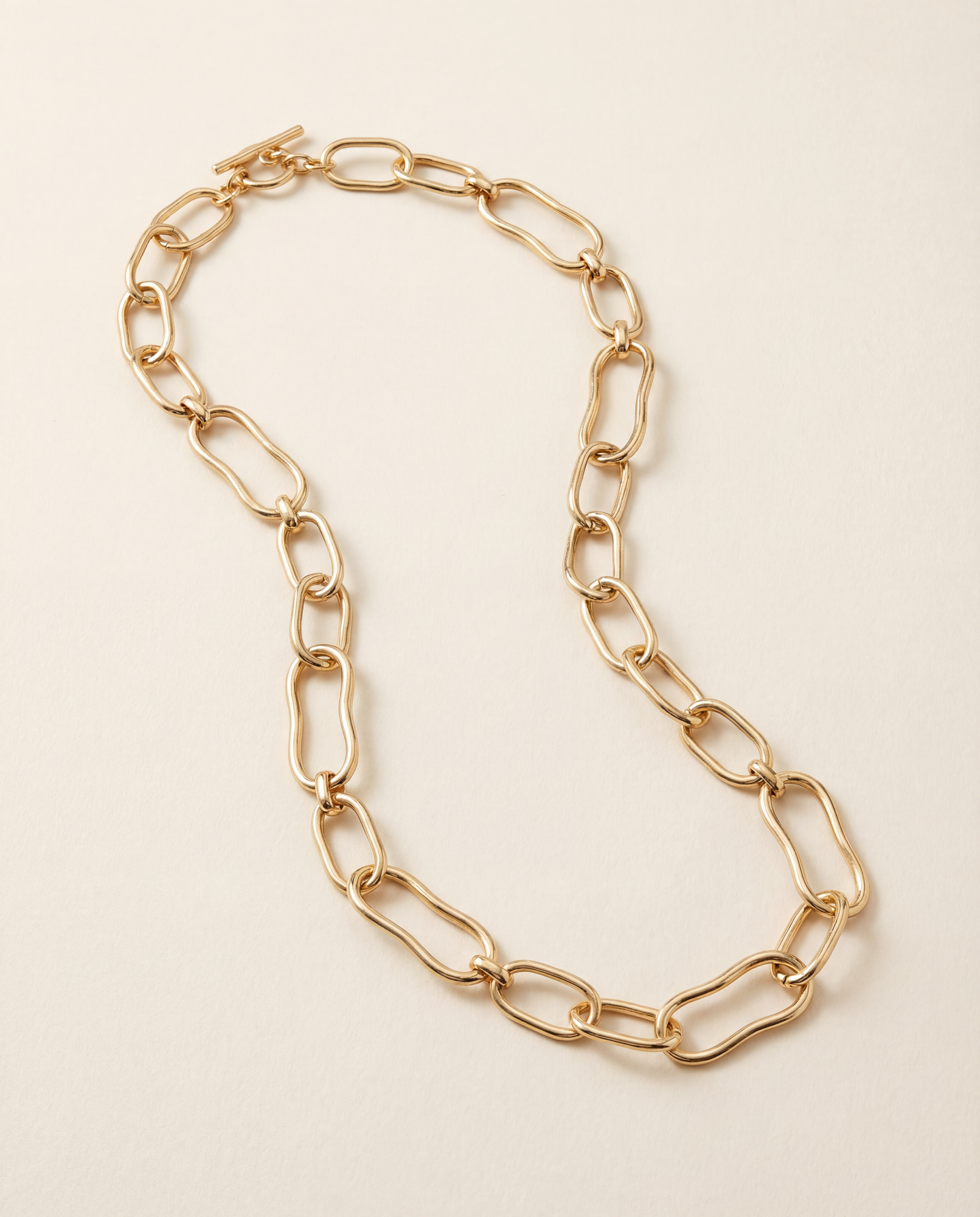 Oro Chain Toggle Necklace | 18Kt Gold Plated Brass