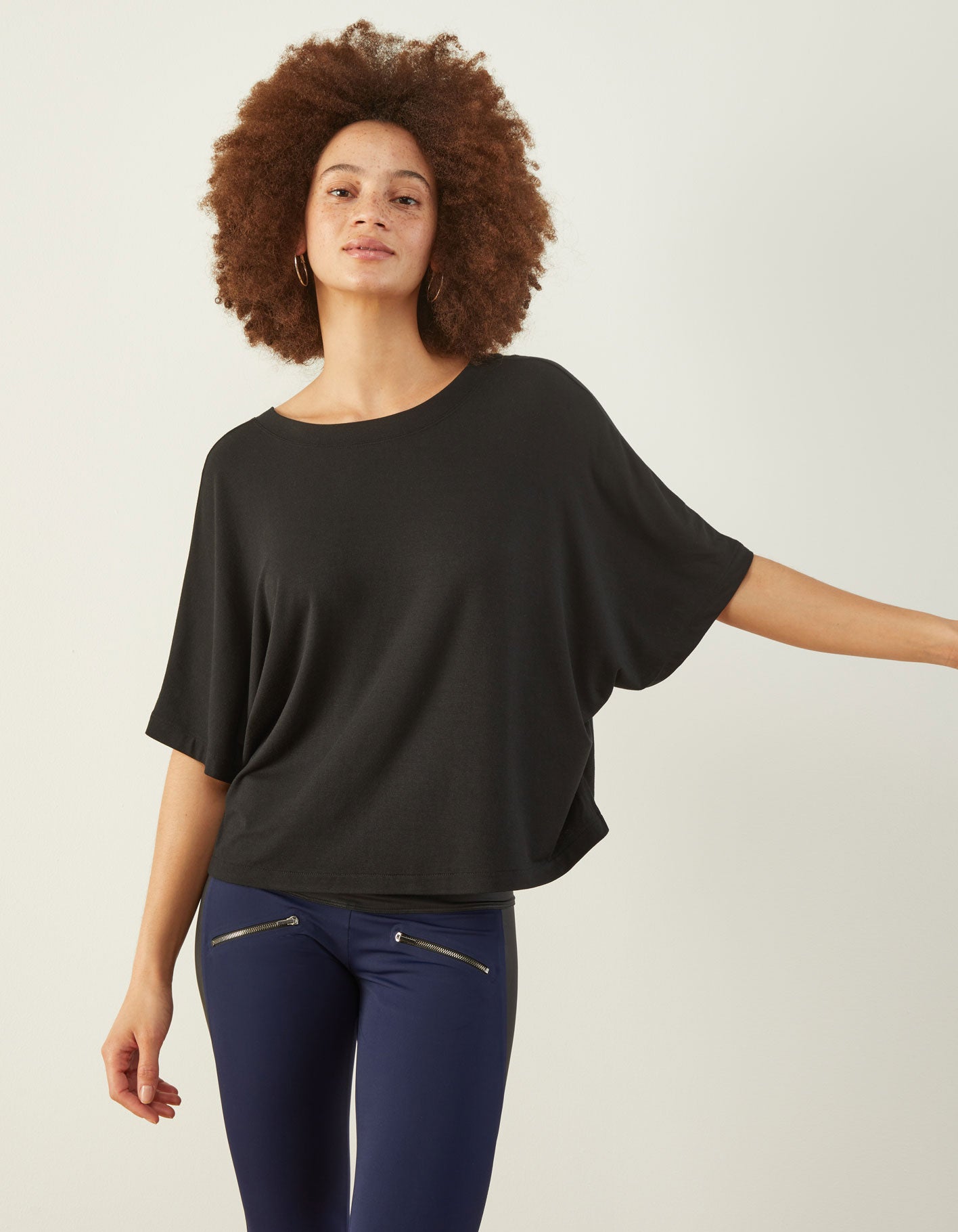 Out Of The Box Cropped T-Shirt | Black