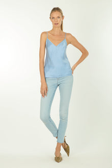 Adina Cami Top | Columbia Blue