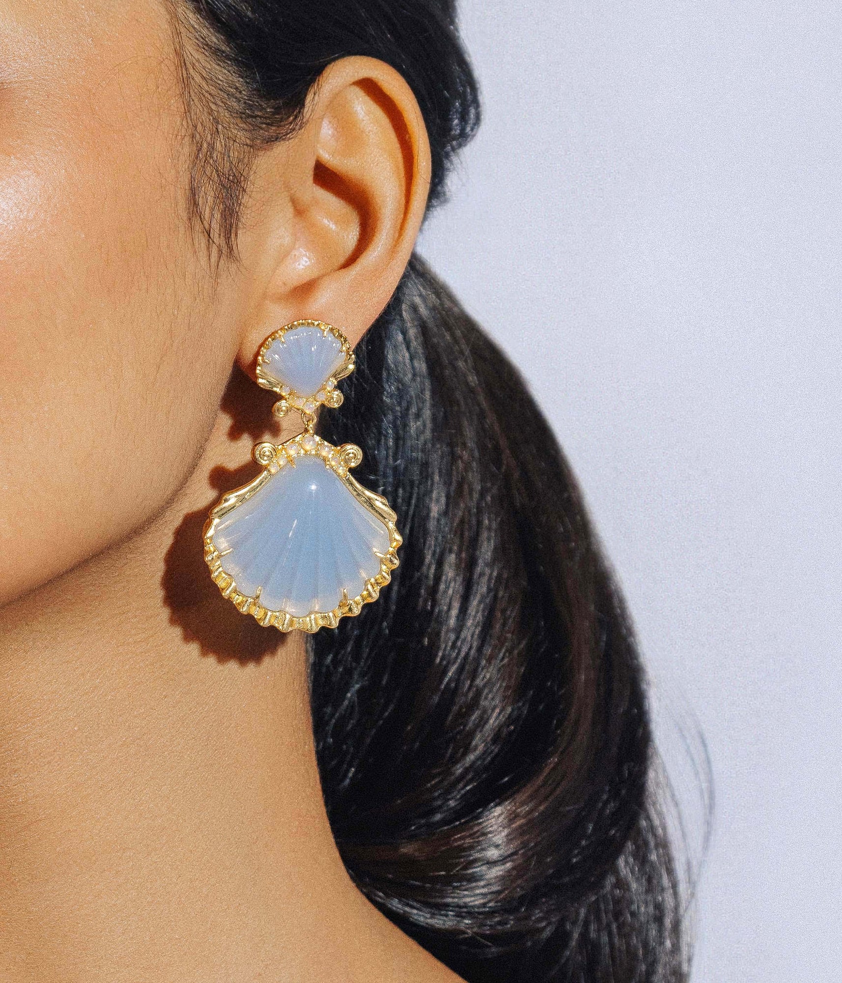 Aegean Shell Earrings - Loren Hope