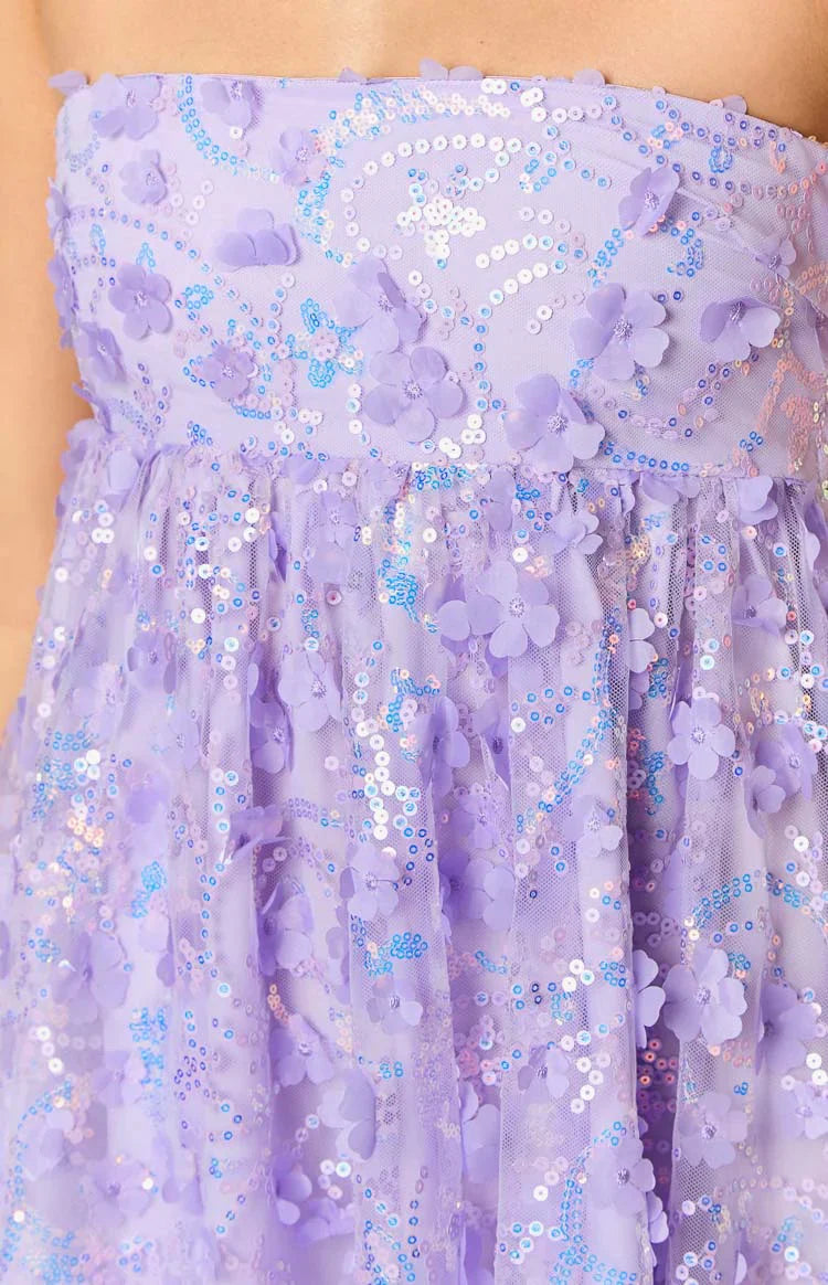 Alison Mini Dress | Purple