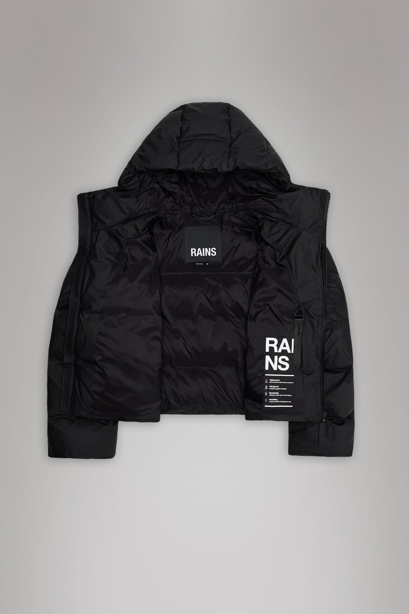 Alta Short Puffer Jacket | Black