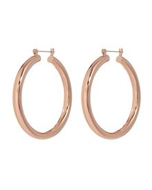 Amalfi Tube Hoops - Rose Gold | Rose Gold