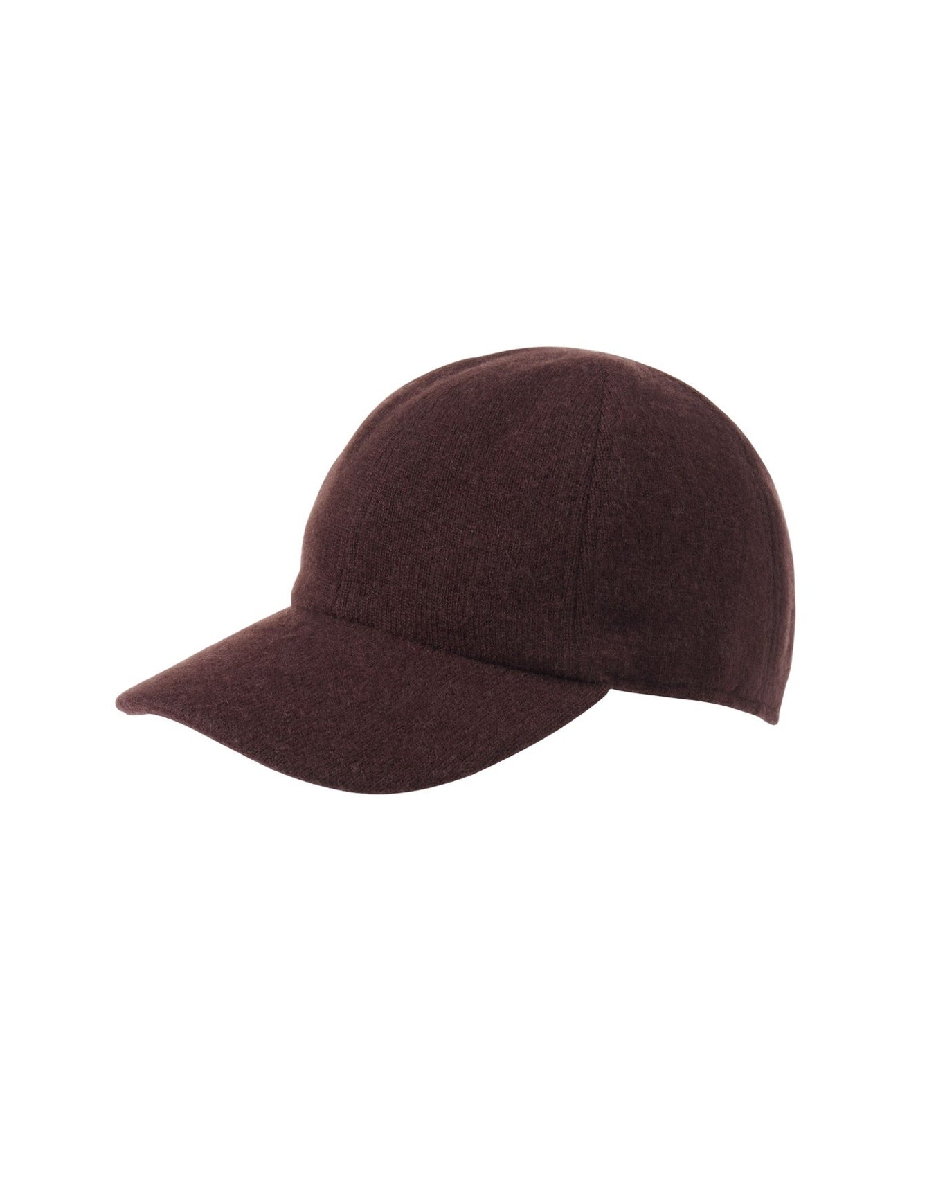 Amicale Cashmere | Women | Cashmere Blend Knit Baseball Cap | Bordeaux
