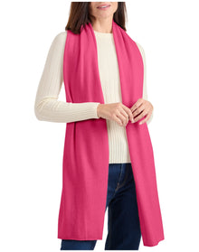 Amicale Cashmere | Women | Cashmere Jersey Travel Wrap | Dk. Pink