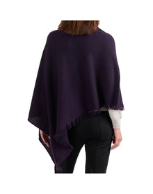 Amicale Cashmere | Women | Cashmere Poncho | Purple V2