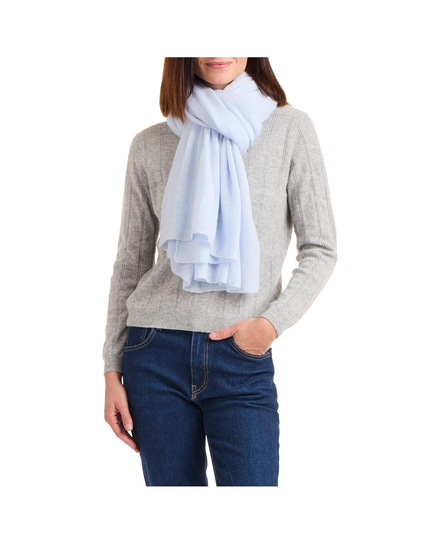 Amicale Cashmere | Women | Wrap | Light Blue