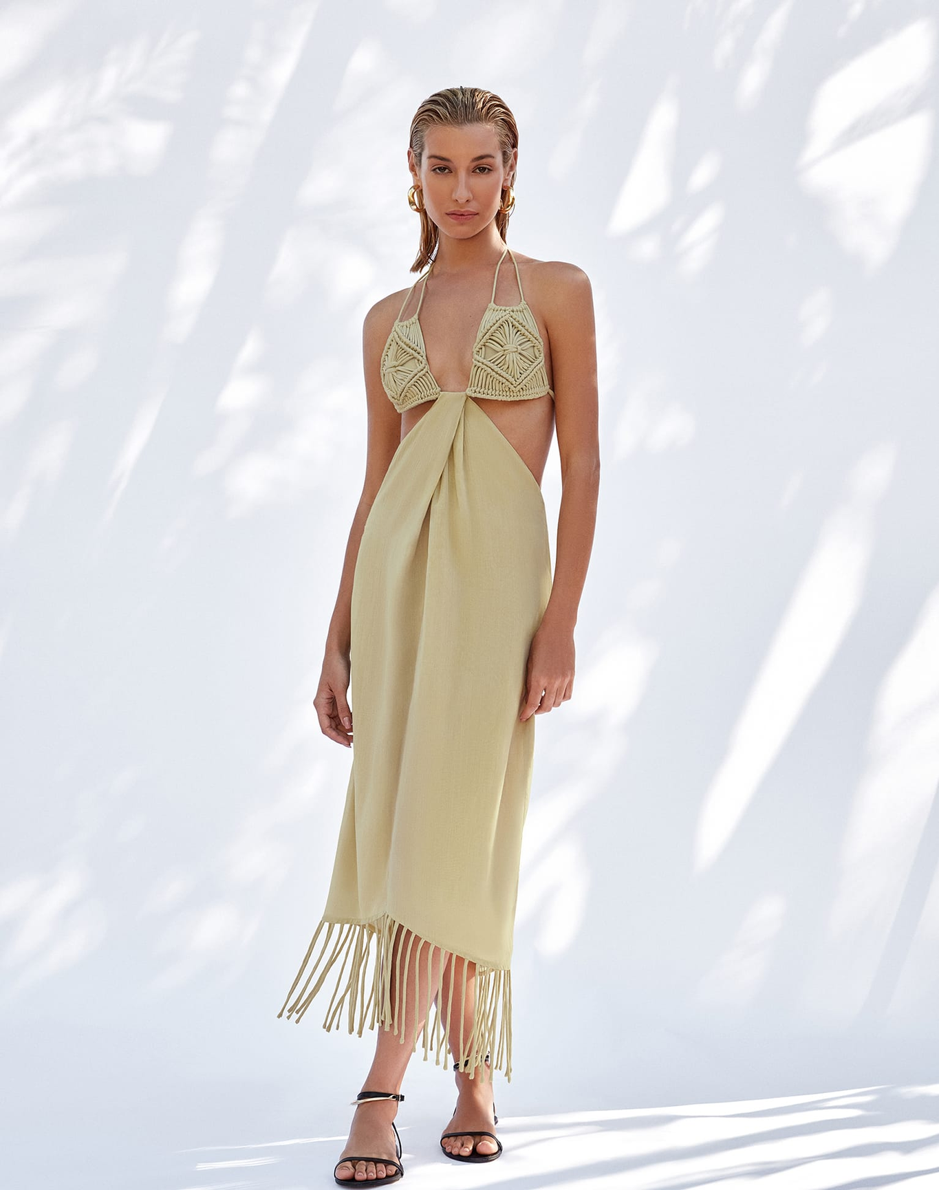 Amra Midi Dress | Olivine