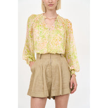 Andrea Blouse | Lime Leopard