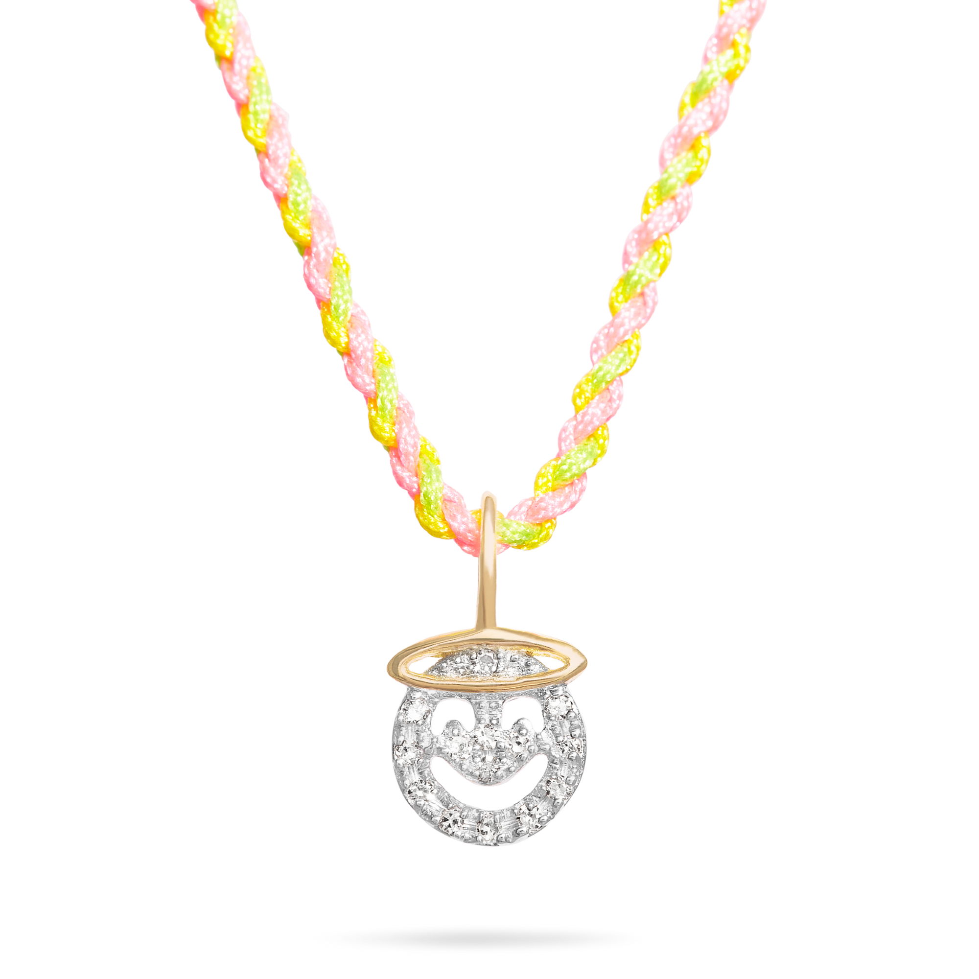 Angel Face Pop Necklace | 10K Yellow Gold