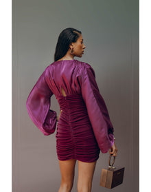 Anida Mini Dress | Maroon