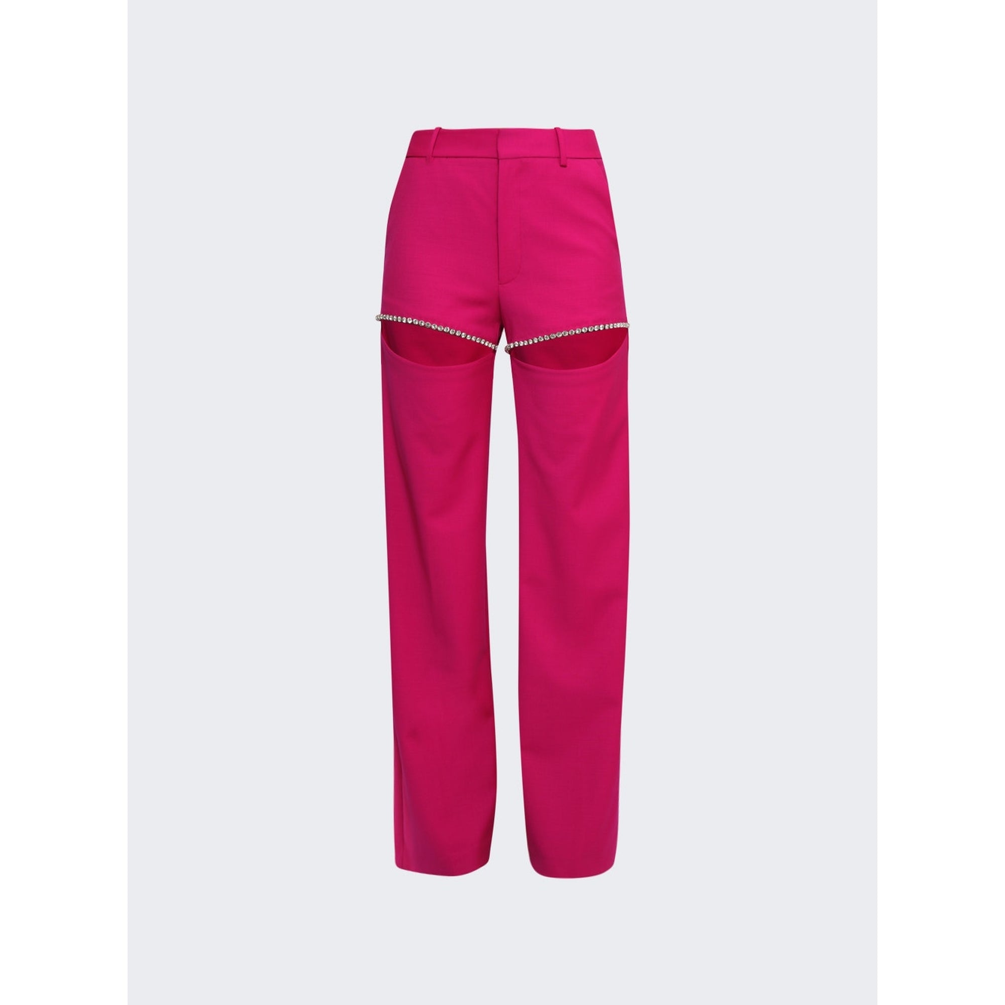 Area | Crystal Slit Trouser | Fuchsia Pink