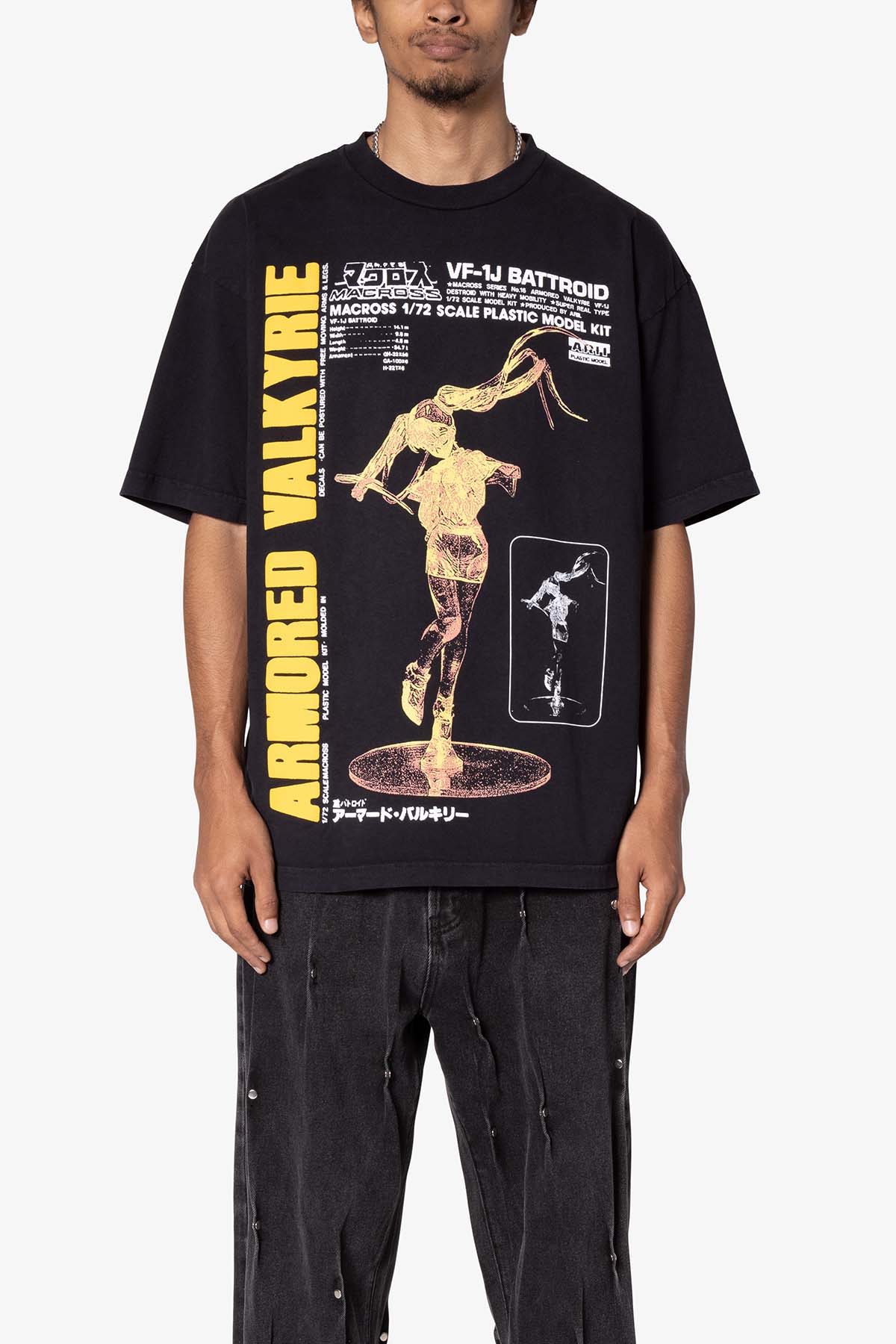 Armored Valkyrie Tee | Washed Black
