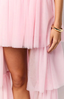 Avery High Low Maxi Dress | Pink
