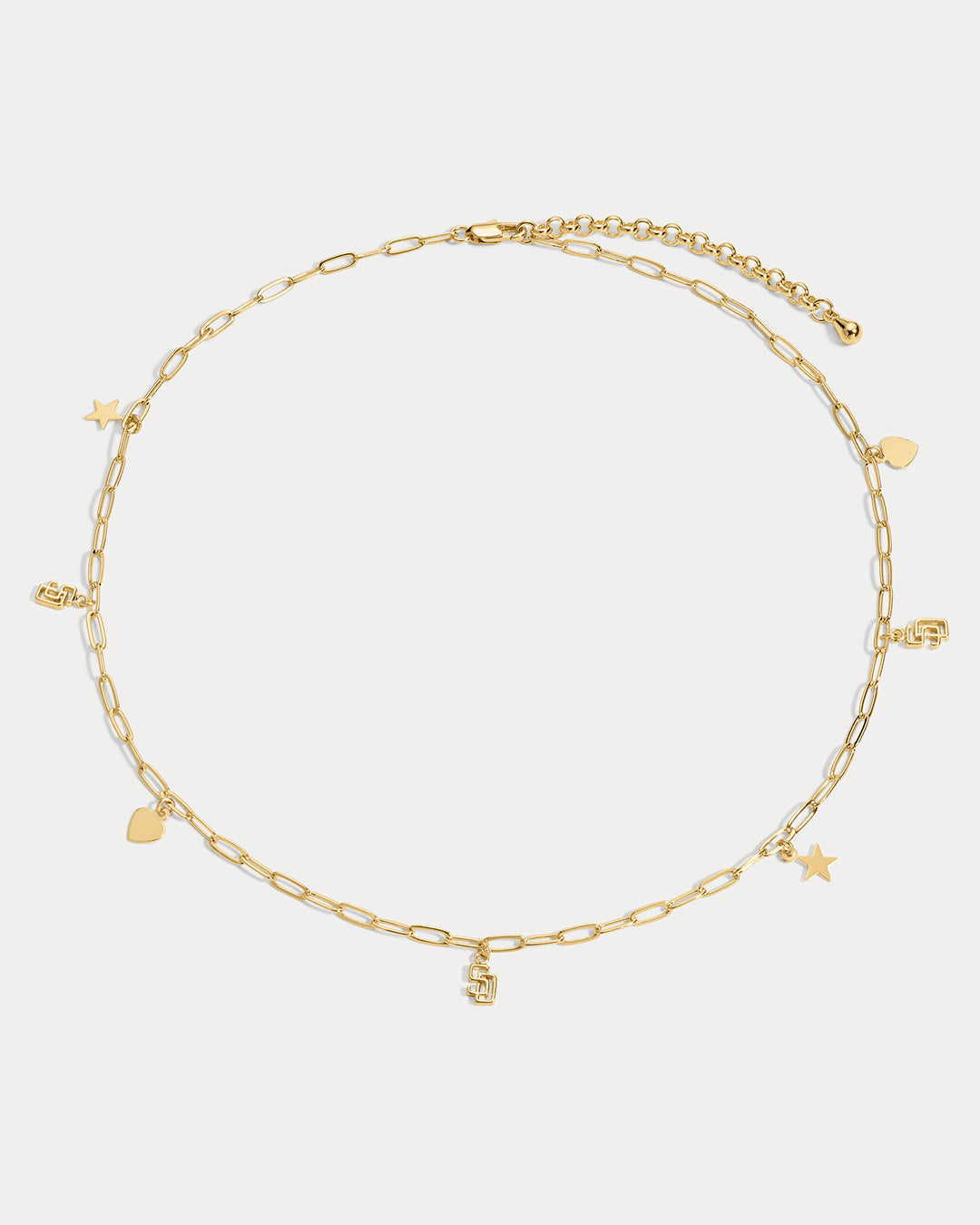 Bijoux Sport by Luv Aj MLB Logo Charm Necklace | San Diego Padres | Gold