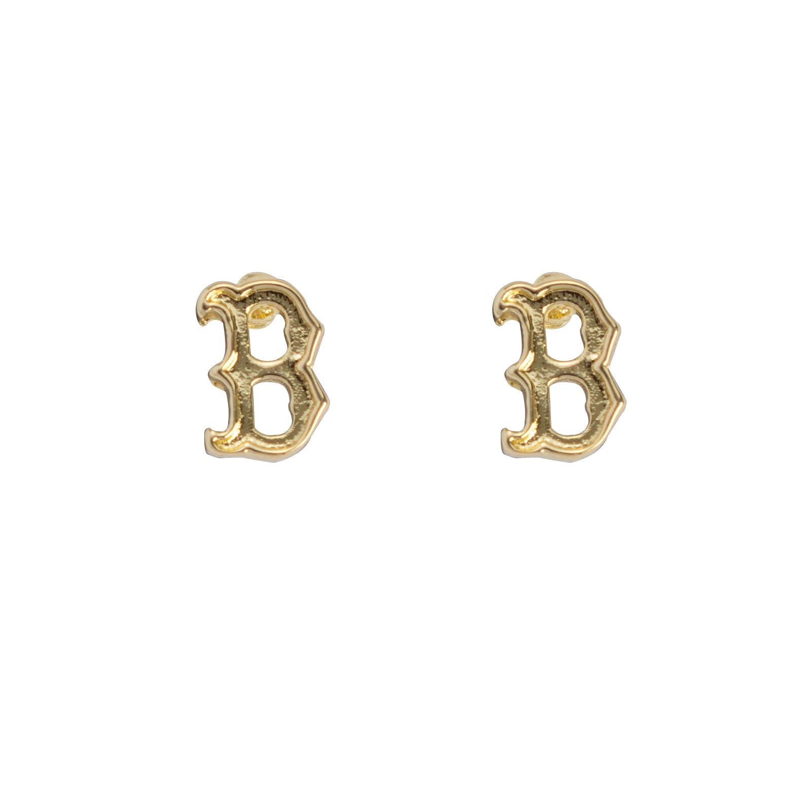 Bijoux Sport by Luv Aj MLB Logo Stud Earrings | Boston Red Sox | Gold