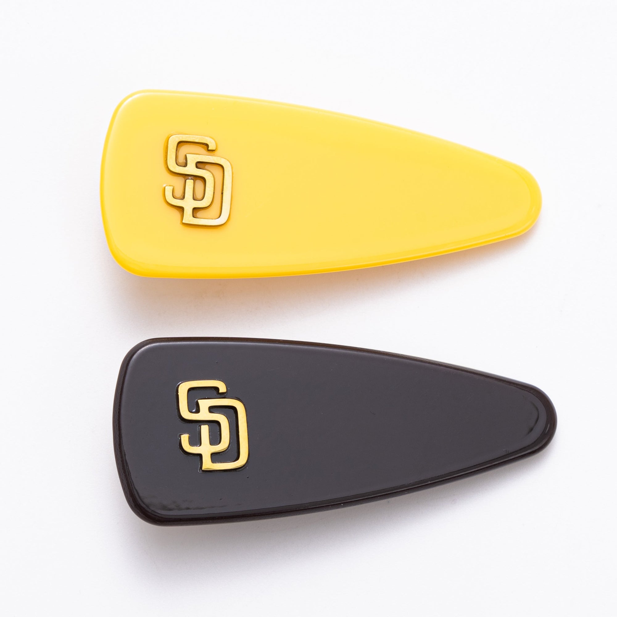 Bijoux Sport by Luv Aj MLB Mini Logo Hair Clip Set | Set of 2 Hair Clips | San Diego Padres