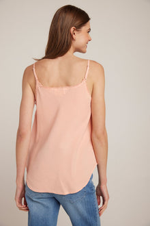 Bella DahlFrayed Tencel Cami - Sunset CoralTops